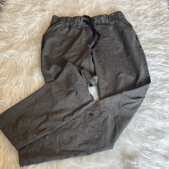 Lululemon Athletica Gray Track Pants Tapered Fit - Picture 1 of 14